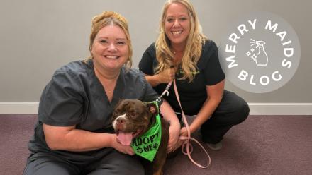 Women and dog