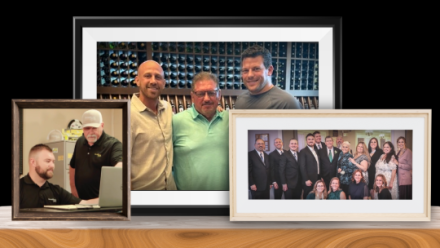 photos of servicemaster dads in frames