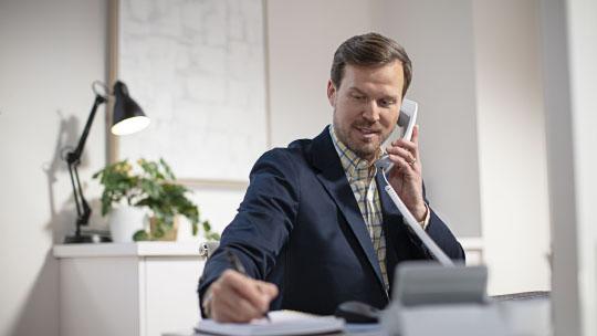 man on the phone 