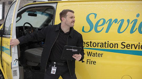 owner getting out of smr van